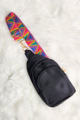 Crisala Sling Nylon Crossbody Bag With Strap | Zarnesh